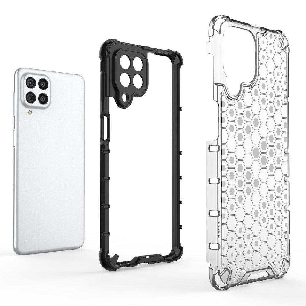 Telefoniümbris Honeycomb case armored cover with a gel frame for Samsung Galaxy M53 5G (Black) hind ja info | Telefoni kaaned, ümbrised | kaup24.ee