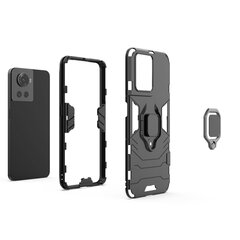 Telefoniümbris Ring Armor armored hybrid case cover + magnetic holder for OnePlus Ace black hind ja info | Telefoni kaaned, ümbrised | kaup24.ee