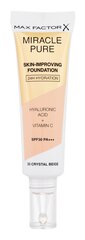 Meigipõhi Max Factor Miracle Pure Skin Long-Lasting SPF30, 30 ml, 33 Crystal Beige цена и информация | Пудры, базы под макияж | kaup24.ee