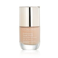 Meigipõhi Clarins Everlasting Youth Fluid Foundation SPF15, 30 ml, 108.5 Cashew цена и информация | Пудры, базы под макияж | kaup24.ee