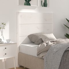 vidaXL voodipeats, valge, 106 x 4 x 100 cm, männipuit цена и информация | Кровати | kaup24.ee