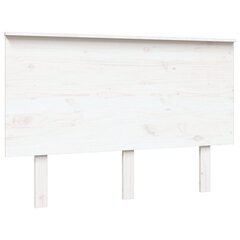 vidaXL voodipeats, valge, 124x6x82,5 cm, männipuit цена и информация | Кровати | kaup24.ee