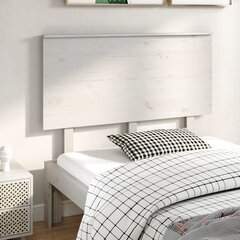 vidaXL voodipeats, valge, 124x6x82,5 cm, männipuit hind ja info | Voodid | kaup24.ee
