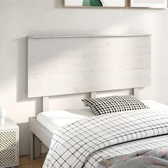 vidaXL voodipeats, valge, 139x6x82,5 cm, männipuit hind ja info | Voodid | kaup24.ee