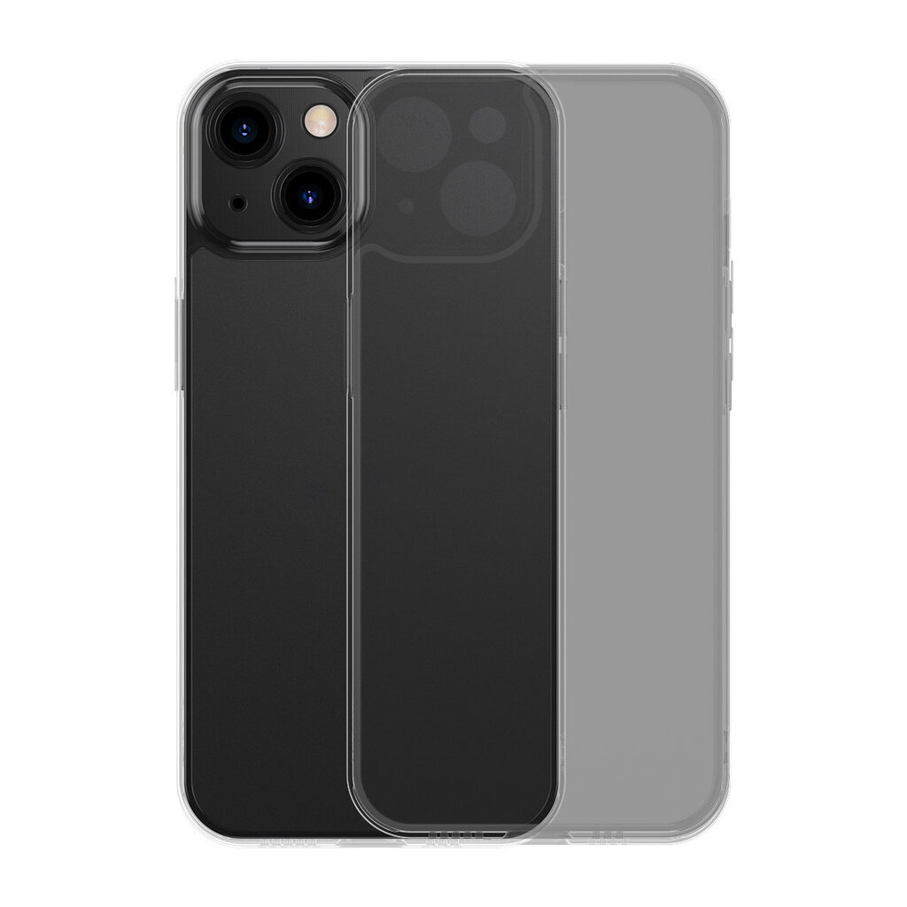 Telefoniümbris Baseus Frosted Glass Case Cover for iPhone 13 Hard Cover with Gel Frame (ARWS000901) (Black) цена и информация | Telefoni kaaned, ümbrised | kaup24.ee