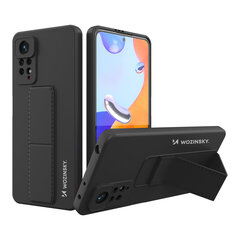 Telefoniümbris Wozinsky Kickstand Case Silicone Stand Cover for Xiaomi Poco X4 Pro 5G (Black) hind ja info | Telefoni kaaned, ümbrised | kaup24.ee