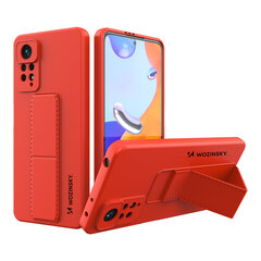 Telefoniümbris Wozinsky Kickstand Case Silicone Stand Cover for Xiaomi Poco X4 Pro 5G (Red) hind ja info | Telefoni kaaned, ümbrised | kaup24.ee