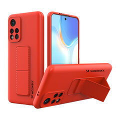 Telefoniümbris Wozinsky Kickstand Case Silicone Stand Cover for Xiaomi Poco M4 Pro 5G (Red) цена и информация | Чехлы для телефонов | kaup24.ee