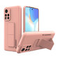 Telefoniümbris Wozinsky Kickstand Case Silicone Stand Cover Xiaomi Poco M4 Pro 5G (Pink) цена и информация | Telefoni kaaned, ümbrised | kaup24.ee