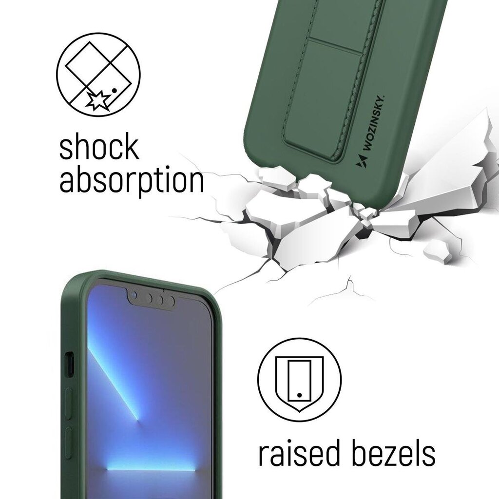 Telefoniümbris Wozinsky Kickstand Case Silicone Stand Cover Xiaomi Poco M4 Pro 5G (Pink) цена и информация | Telefoni kaaned, ümbrised | kaup24.ee