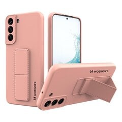 Telefoniümbris Wozinsky Kickstand Case Silicone Stand Cover for Samsung Galaxy S22 (Pink) hind ja info | Telefoni kaaned, ümbrised | kaup24.ee