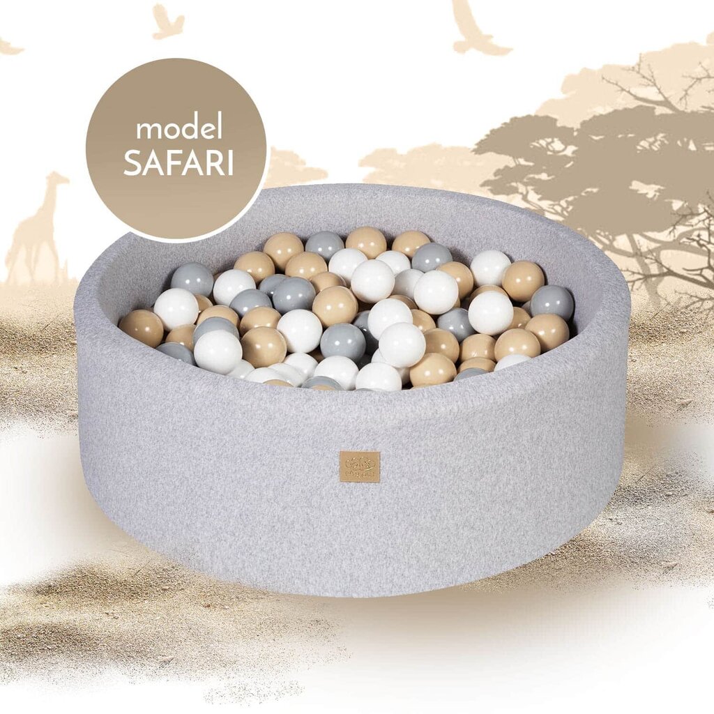 MeowBaby® Safari Model Dry pallimeri 250 tk ümmargune valmis komplekt. цена и информация | Imikute mänguasjad | kaup24.ee