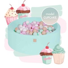 MeowBaby® mudel Cupcake Dry Ball Pool 250 tk ümmargune pallimeri hind ja info | Imikute mänguasjad | kaup24.ee