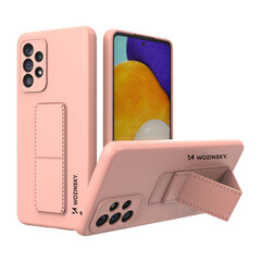 Telefoniümbris Wozinsky Kickstand Case Silicone Stand Cover for Samsung Galaxy A73 (Pink) hind ja info | Telefoni kaaned, ümbrised | kaup24.ee