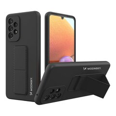 Telefoniümbris Wozinsky Kickstand Case Silicone Stand Cover for Samsung Galaxy A33 5G (Black) цена и информация | Чехлы для телефонов | kaup24.ee