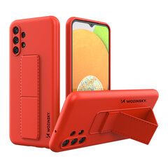 Telefoniümbris Wozinsky Kickstand Case Silicone Stand Cover for Samsung Galaxy A13 5G (Red) hind ja info | Telefoni kaaned, ümbrised | kaup24.ee