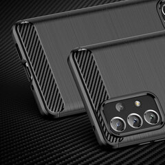 Telefoniümbris Carbon Case Flexible TPU cover for Samsung Galaxy A73 black цена и информация | Чехлы для телефонов | kaup24.ee