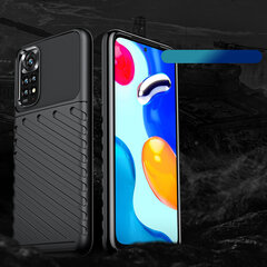 Telefoniümbris Thunder Case Flexible Armored Cover Sleeve for Xiaomi Redmi Note 11 Pro + 5G / 11 Pro 5G / 11 Pro (Black) hind ja info | Telefoni kaaned, ümbrised | kaup24.ee