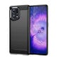 Telefoniümbris Carbon Case flexible cover case Oppo Find X5 black цена и информация | Telefoni kaaned, ümbrised | kaup24.ee