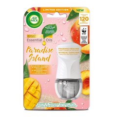 Elektriline õhuvärskendaja ja täide Air Wick komplekt Paradise Island Mango & Peach Spritz Maldiividelt, 19ml hind ja info | Kodulõhnastajad | kaup24.ee