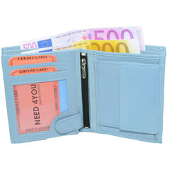 Ehtsast nahast rahakott Need 4You, sinine hind ja info | Naiste rahakotid | kaup24.ee