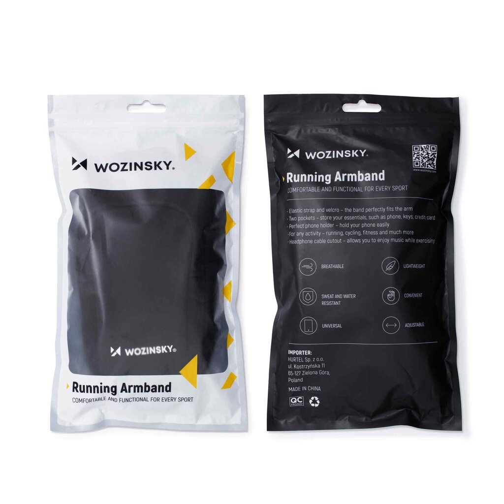 Randmekott Wozinsky Running Phone Armband WABBK1, must цена и информация | Telefoni kaaned, ümbrised | kaup24.ee
