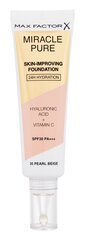 Jumestuskreem Max Factor Miracle Pure Skin Long-Lasting SPF30, 30 ml, 35 Pearl Beige hind ja info | Jumestuskreemid, puudrid | kaup24.ee