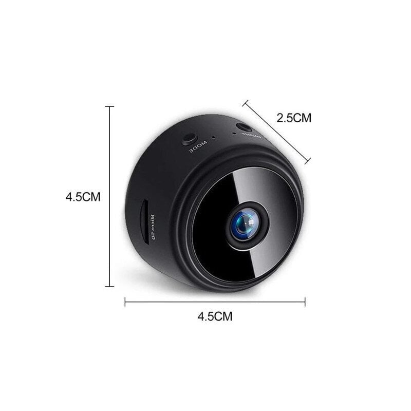 Mini Wifi IP-kaamera HD 1080P juhtmevaba sisekaamera koos öövalgusega, 90-kraadine pildistamisnurk hind ja info | Valvekaamerad | kaup24.ee