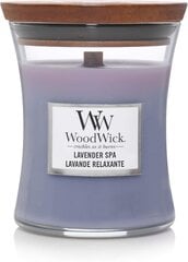 WoodWick ароматическая свеча Lavender Spa Vase Scented Candle, 275.0 гр цена и информация | Подсвечники, свечи | kaup24.ee
