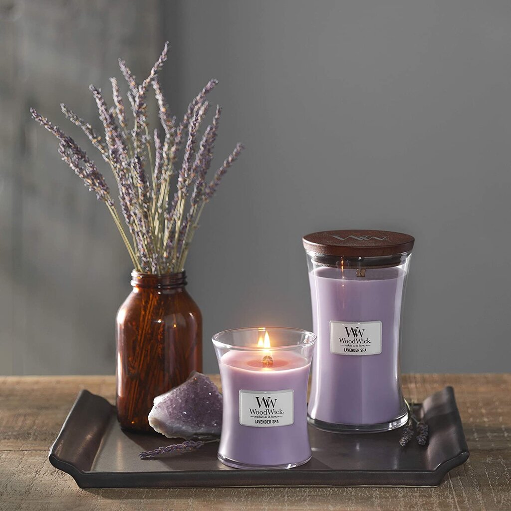 WoodWick lõhnaküünal Lavender Spa, 275 g цена и информация | Küünlad, küünlajalad | kaup24.ee