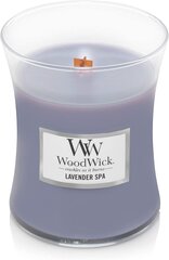 WoodWick ароматическая свеча Lavender Spa Vase Scented Candle, 275.0 гр цена и информация | Подсвечники, свечи | kaup24.ee