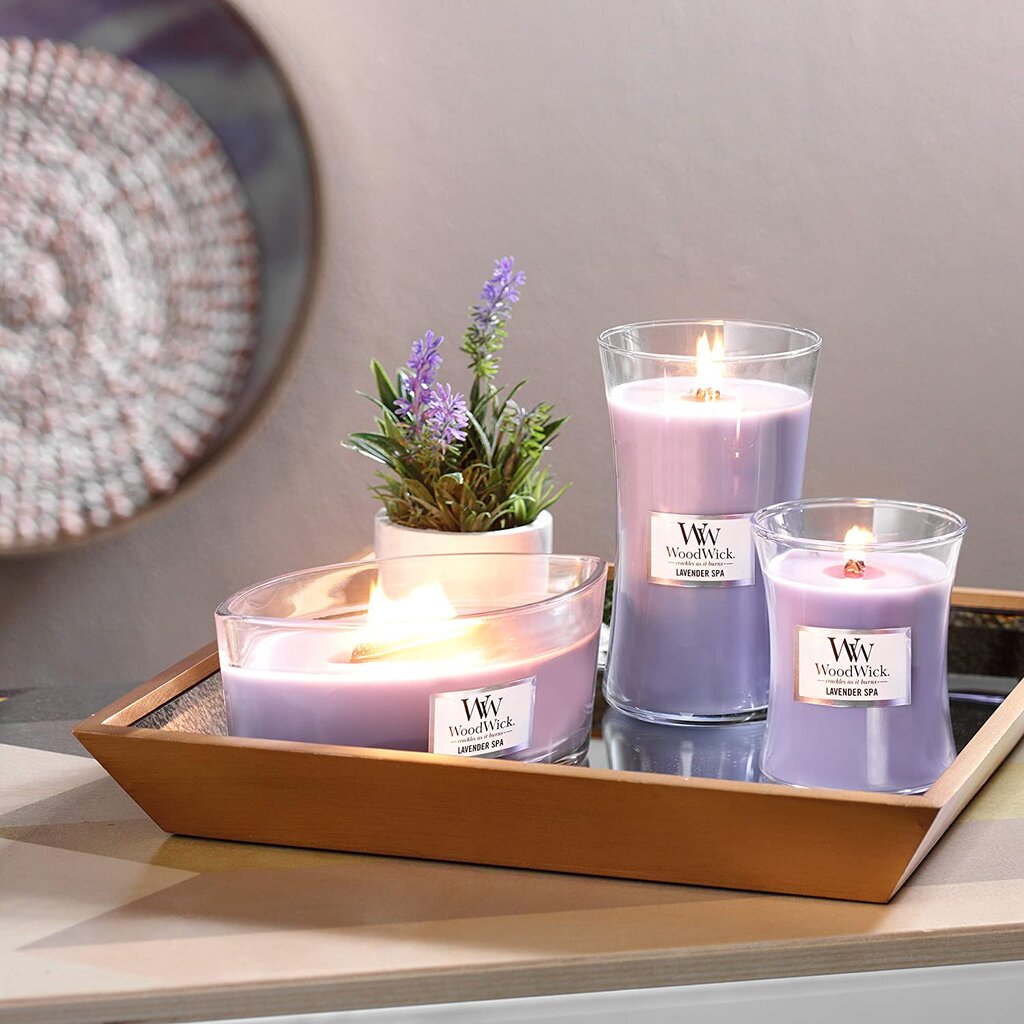 WoodWick lõhnaküünal Lavender Spa, 275 g цена и информация | Küünlad, küünlajalad | kaup24.ee