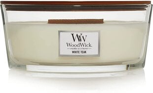 WoodWick lõhnaküünal White Teak, 453,6 g hind ja info | Küünlad, küünlajalad | kaup24.ee