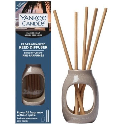 Kodulõhnastaja Yankee Candle Pre-fragranced Reed Diffuser Black Coconut - Incense sticks hind ja info | Kodulõhnastajad | kaup24.ee