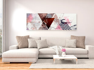 Pilt - Geometric Background (1 Part) Narrow 135x45 cm hind ja info | Seinapildid | kaup24.ee