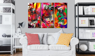 Pilt - Crazy Monkeys - triptych 90x60 cm hind ja info | Seinapildid | kaup24.ee