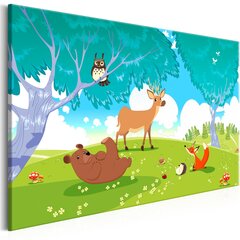 Pilt - Friendly Animals (1 Part) Wide 120x80 cm hind ja info | Seinapildid | kaup24.ee