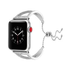 Diamond Cuff для Apple Watch — Серебряный 42/44/45мм цена и информация | Аксессуары для смарт-часов и браслетов | kaup24.ee