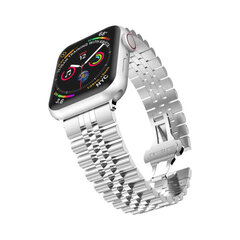 Apple Watch Jubilee Roostevaba Teras Rihm – Hõbe 38/40/41mm hind ja info | Nutikellade ja nutivõrude tarvikud | kaup24.ee