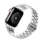 Apple Watch Roostevaba Teras Rihm – Hõbe 42/44/45mm hind ja info | Nutikellade ja nutivõrude tarvikud | kaup24.ee