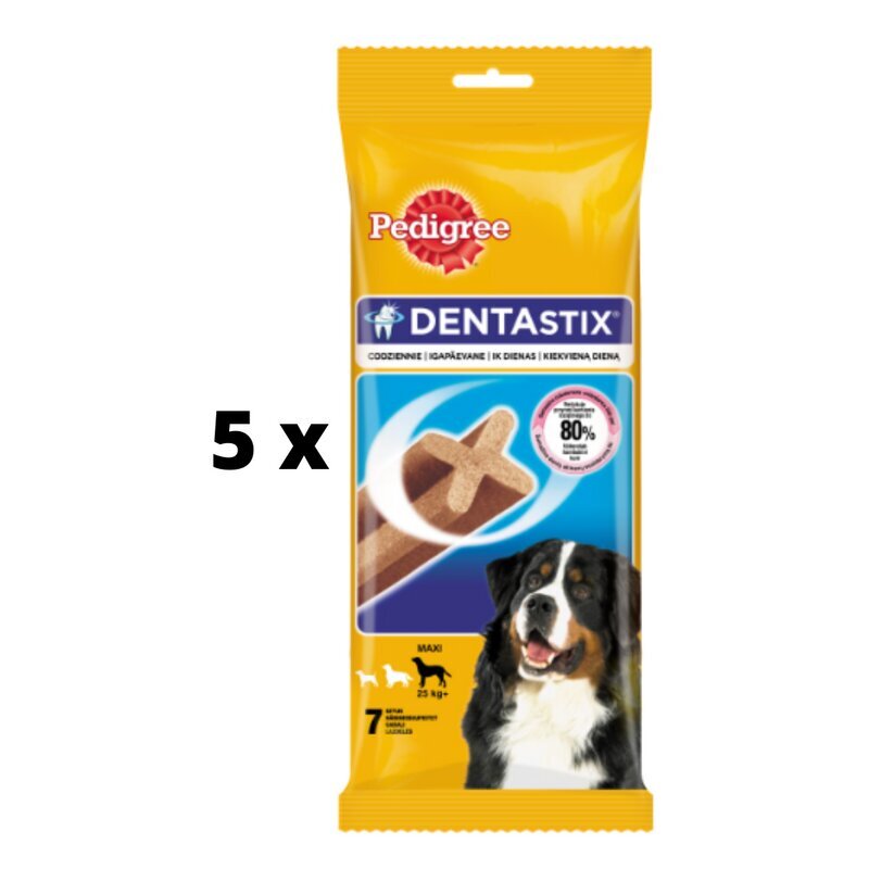 Täiendav koeratoit PEDIGREE Dentastix, suurtele koertele, 270 g x 5 tk. pakett hind ja info | Maiustused koertele | kaup24.ee