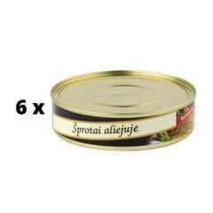 Suitsukilu EO Riga, õlis, 160 g x 6 tk. pakett hind ja info | Kalatooted | kaup24.ee