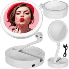 Kosmetiline peegel LED-valgustusega hind ja info | Meigikotid, lauapeeglid | kaup24.ee