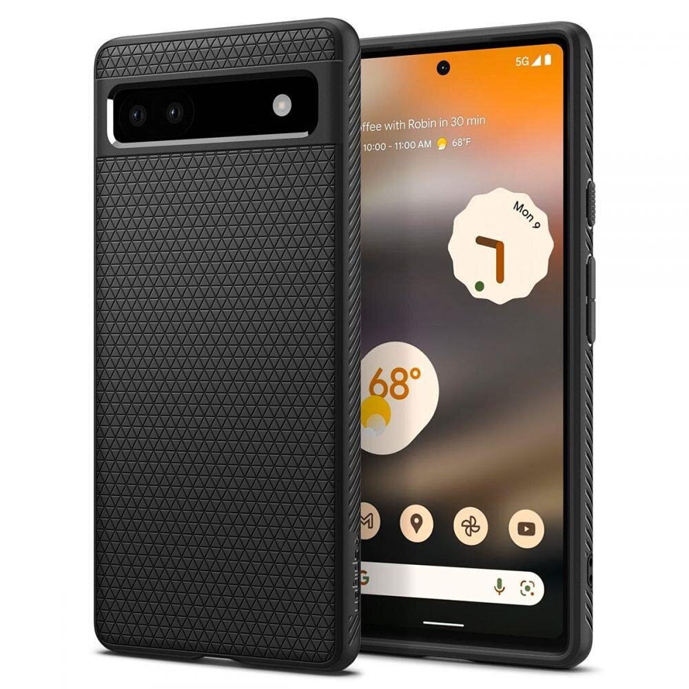 Telefoniümbris Spigen Liquid Air case cover Google Pixel 6A black (20919-0) цена и информация | Telefoni kaaned, ümbrised | kaup24.ee