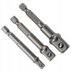 Adapteri komplekt Hogert 1/4"3/8"1/2" Crv - HT1S445 hind ja info | Käsitööriistad | kaup24.ee