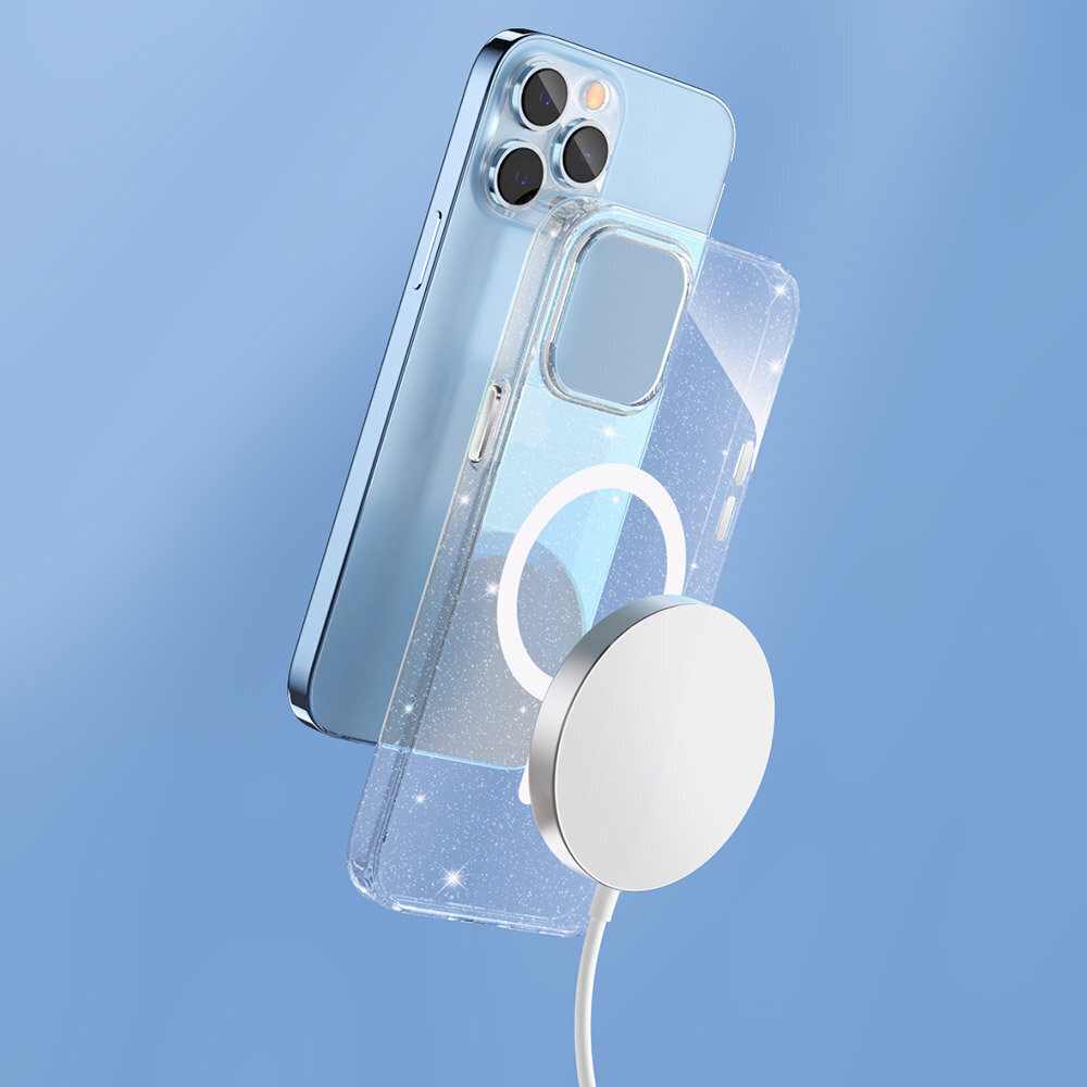 Telefoniümbris Kingxbar PQY Elegant Series Magnetic Case for iPhone 13 Pro Housing Cover (MagSafe Compatible) (White) hind ja info | Telefoni kaaned, ümbrised | kaup24.ee