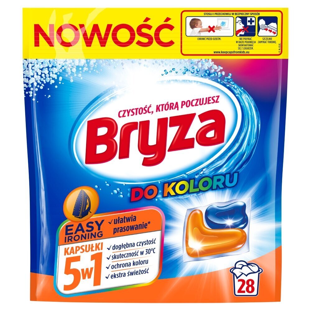 Pesukapslid Bryza Easy Ironing 5w1, 28 tk hind ja info | Pesuvahendid | kaup24.ee
