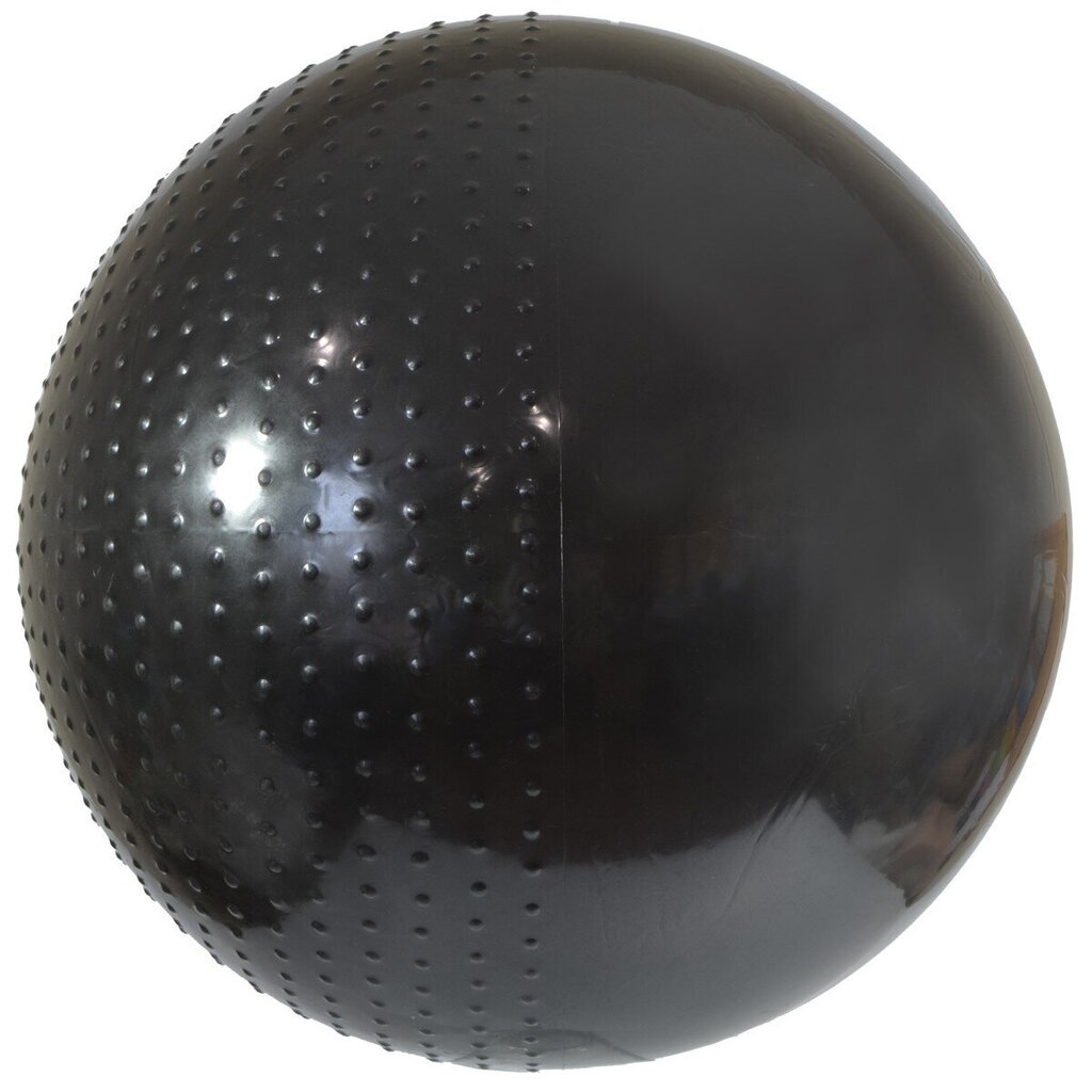 Võimlemispall massaažiga, 75 cm, must цена и информация | Võimlemispallid | kaup24.ee