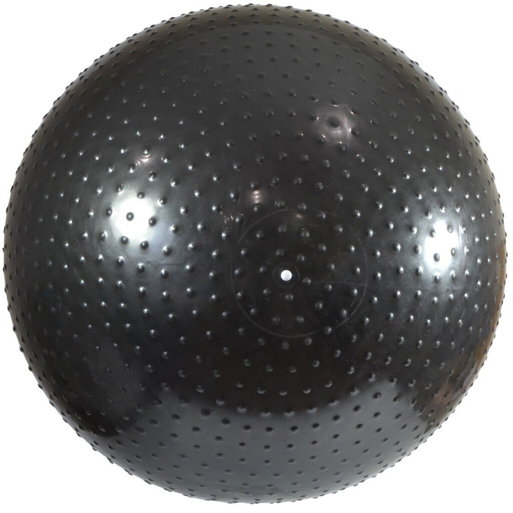 Võimlemispall massaažiga, 75 cm, must hind ja info | Võimlemispallid | kaup24.ee