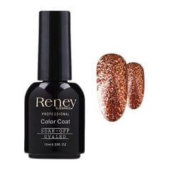 Reney Platinum hübriidlakk Dirty gold 02 10ml цена и информация | Лаки для ногтей, укрепители для ногтей | kaup24.ee